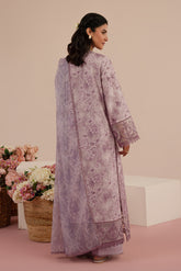 Bellerose | 3PC Unstitched Suit Embroidered Lawn Floral Charm By Afrozeh